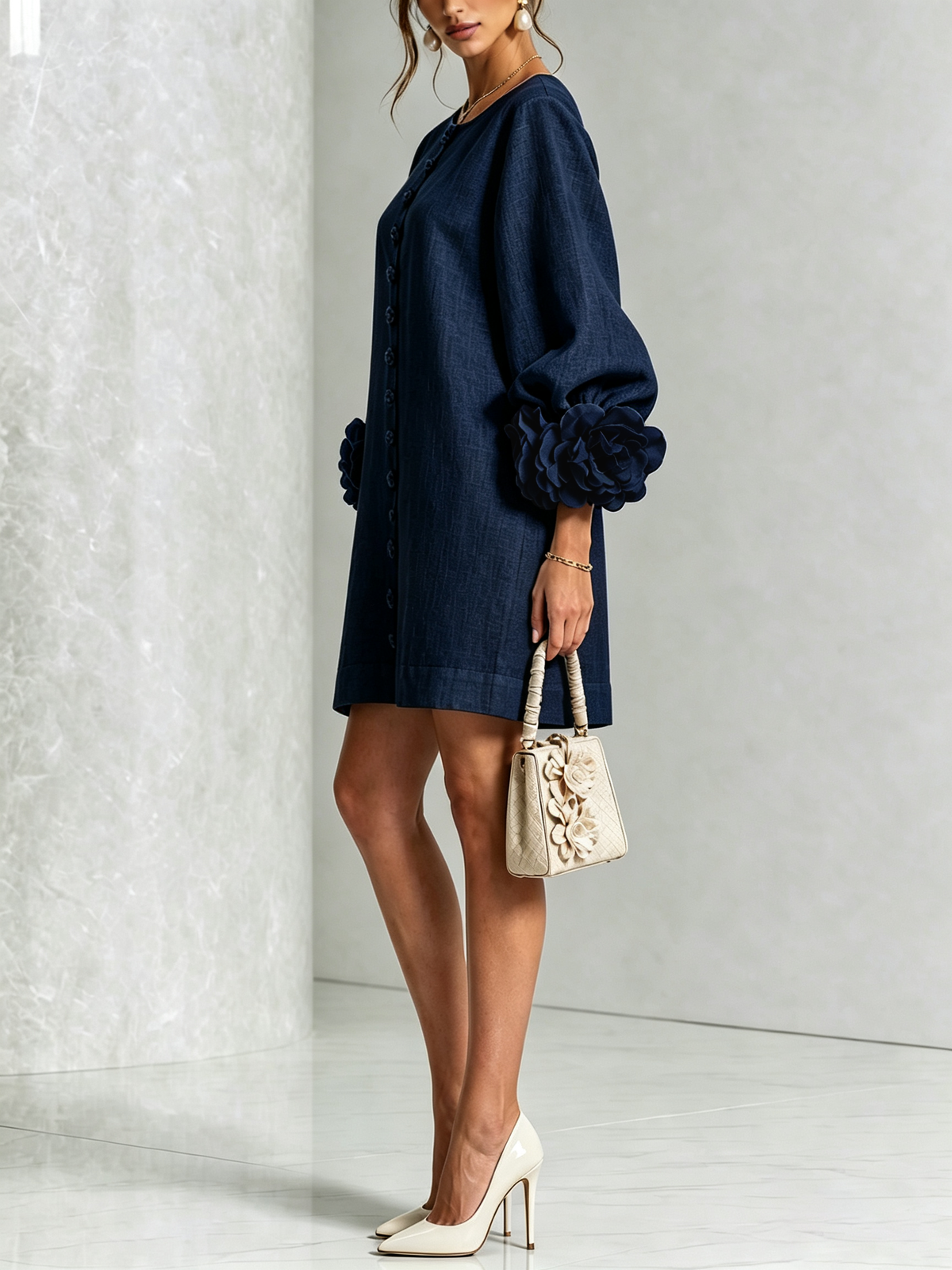 Christine | Mini-robe boutonnée